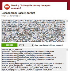 WordPress Malware Base64
