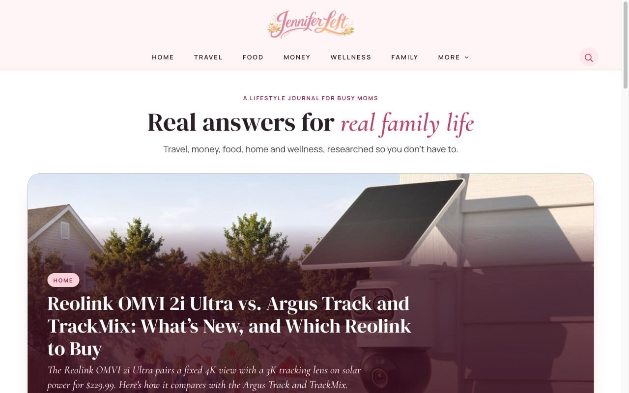 Jennifer Left homepage